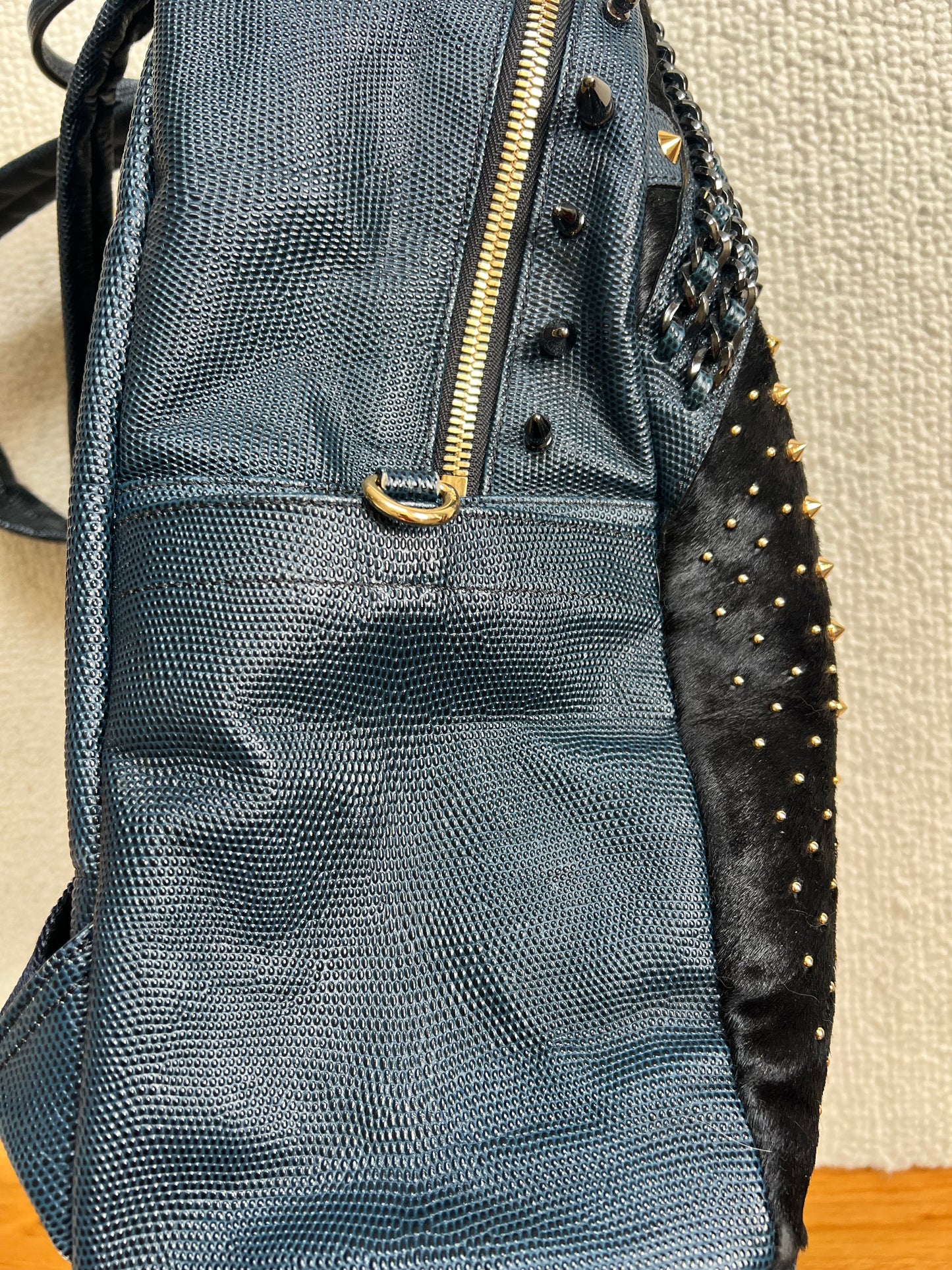 MCM STARK SIDE STUDS BACKPACK IN VISETOS