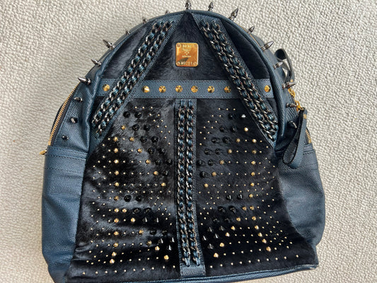 MCM STARK SIDE STUDS BACKPACK IN VISETOS