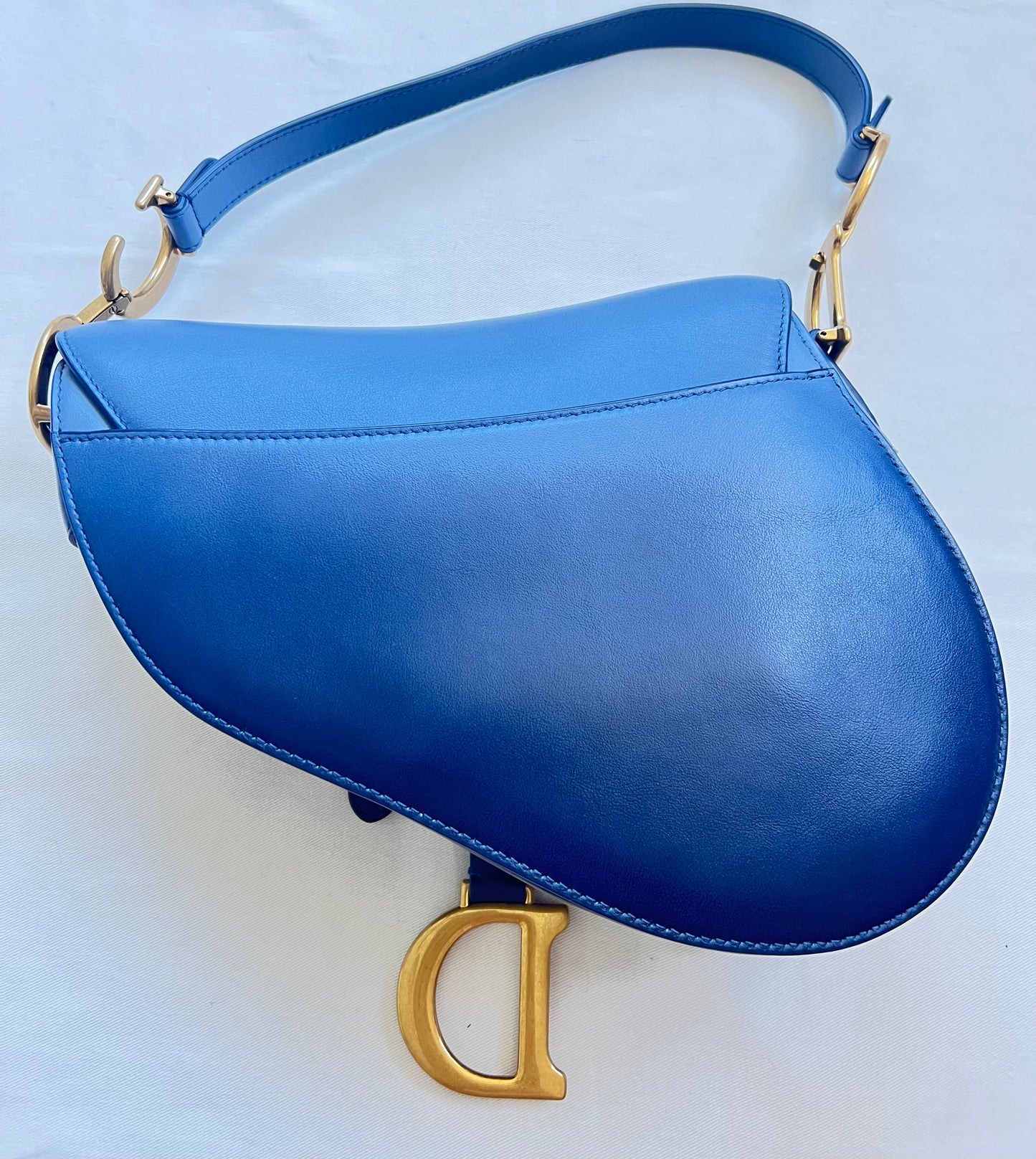 Christian Dior Saddle Handbag Gradient Leather Medium