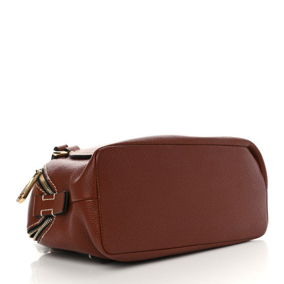 CHLOE 
Calfskin Small Daria Sepia Brown