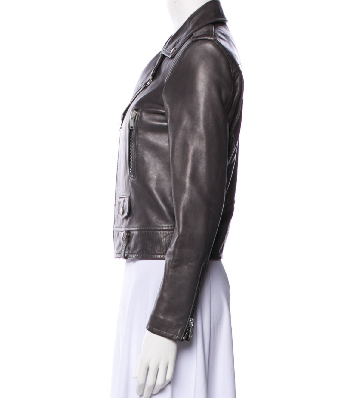 Saint Laurent Lamb Leather Biker Jacket